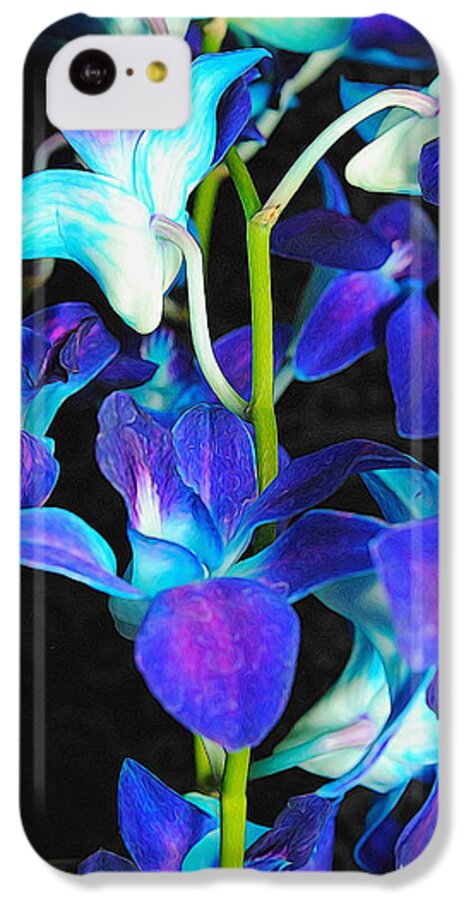Purple Orchid Vines - Phone Case