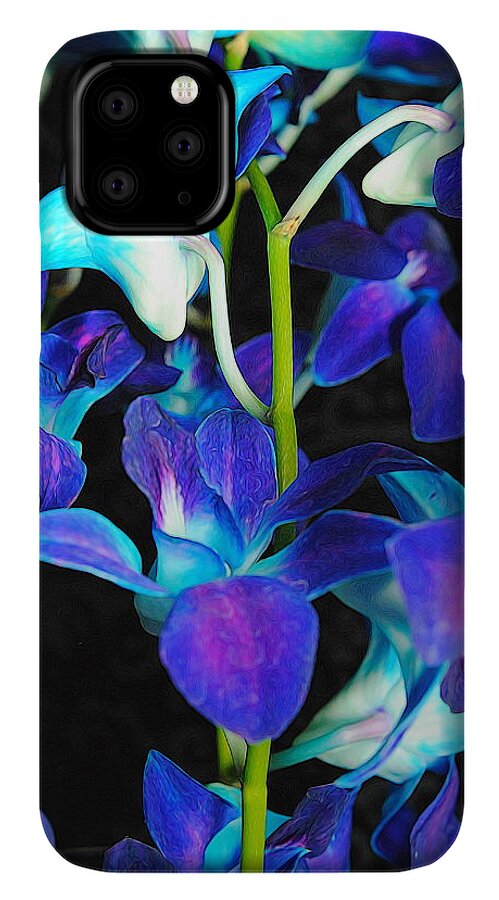 Purple Orchid Vines - Phone Case