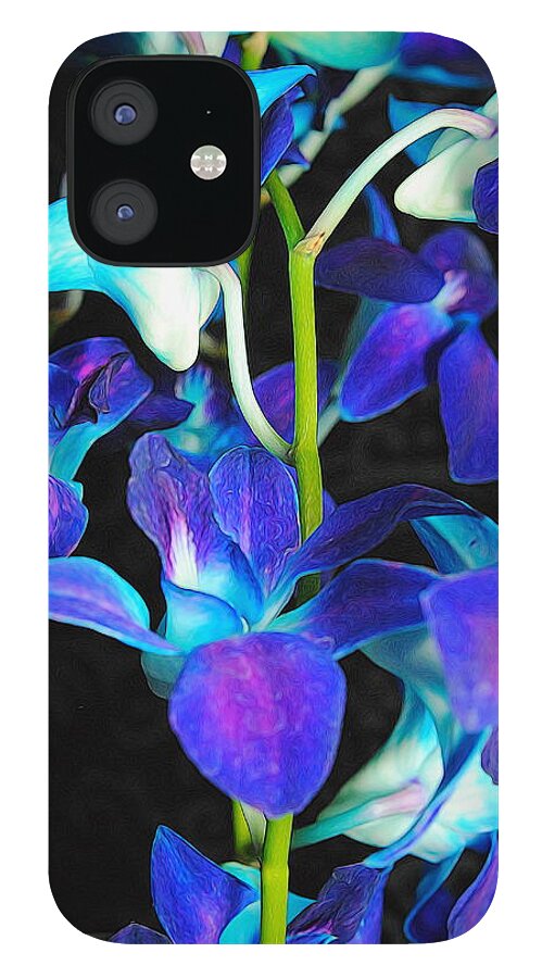 Purple Orchid Vines - Phone Case