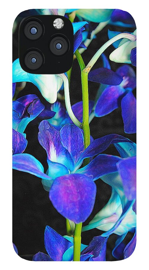 Purple Orchid Vines - Phone Case