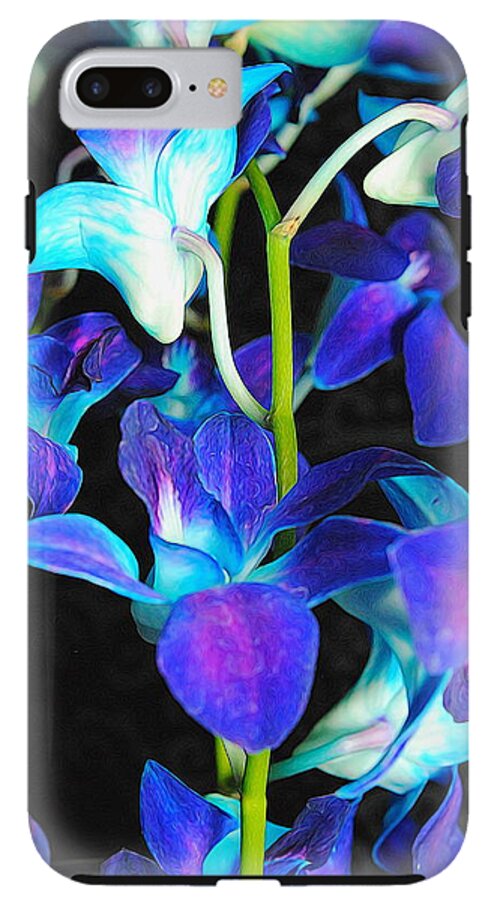 Purple Orchid Vines - Phone Case