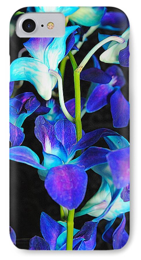 Purple Orchid Vines - Phone Case