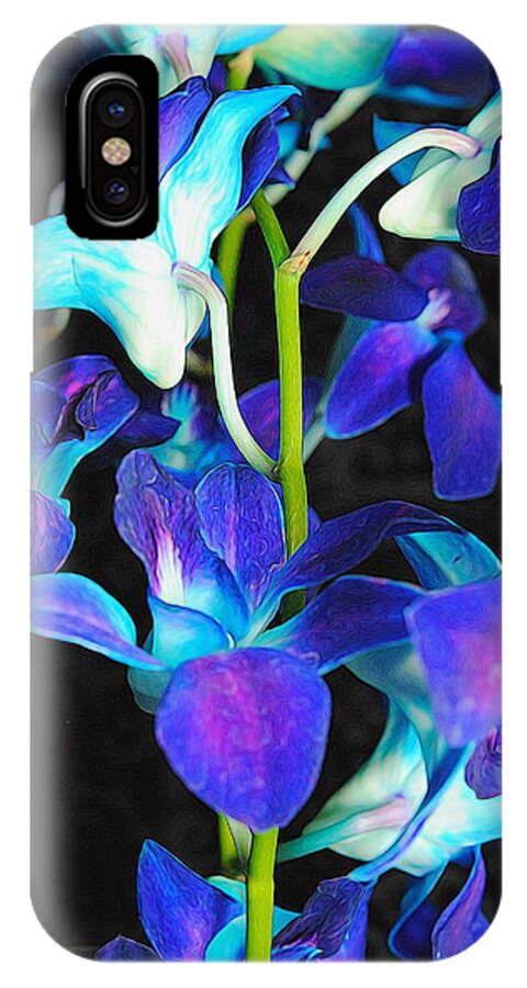 Purple Orchid Vines - Phone Case