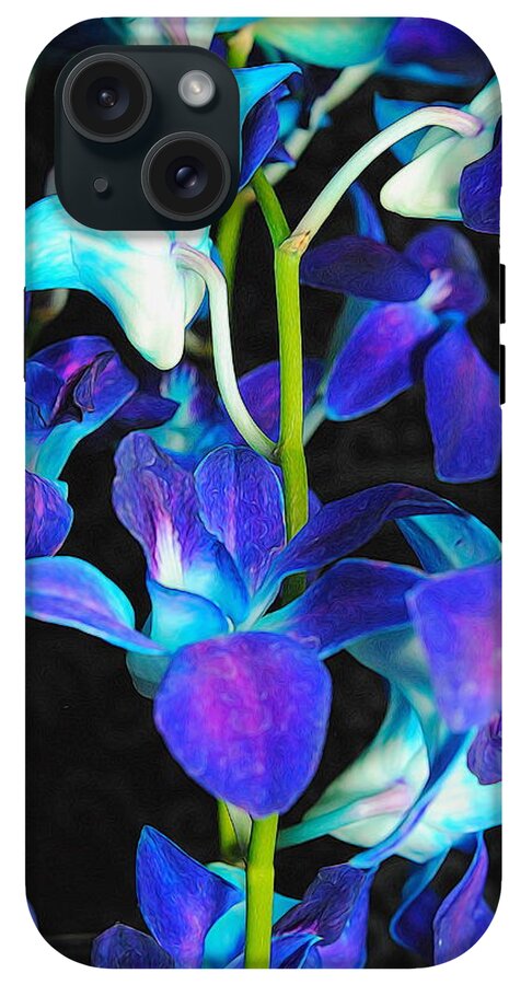 Purple Orchid Vines - Phone Case