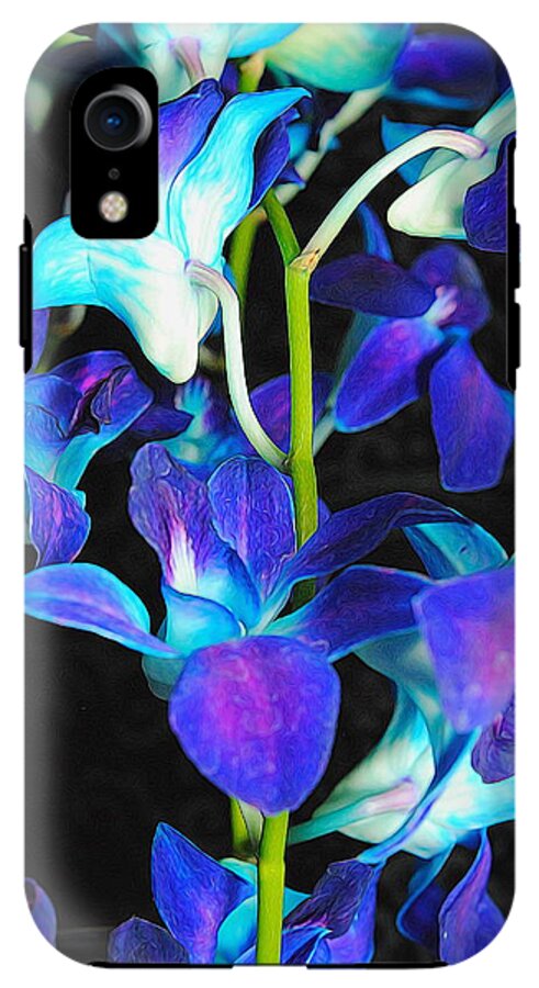 Purple Orchid Vines - Phone Case