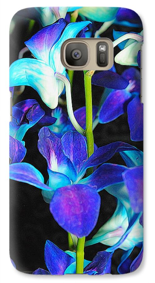 Purple Orchid Vines - Phone Case