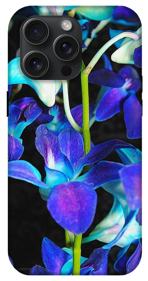 Purple Orchid Vines - Phone Case