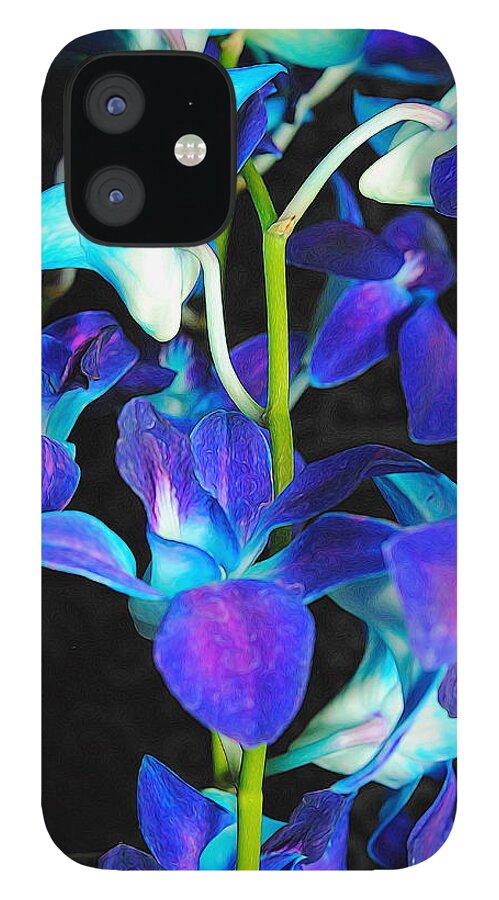 Purple Orchid Vines - Phone Case