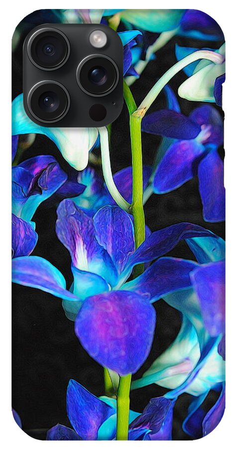 Purple Orchid Vines - Phone Case