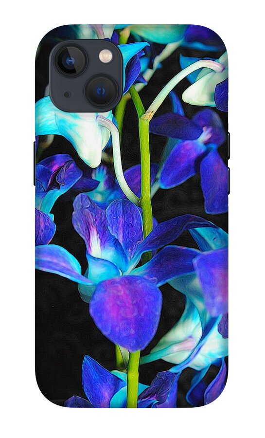 Purple Orchid Vines - Phone Case