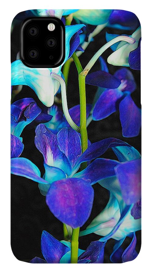 Purple Orchid Vines - Phone Case