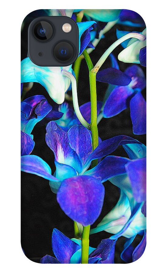 Purple Orchid Vines - Phone Case