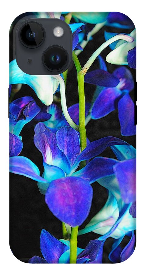 Purple Orchid Vines - Phone Case
