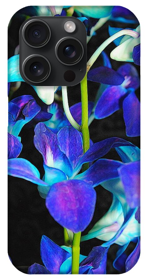 Purple Orchid Vines - Phone Case