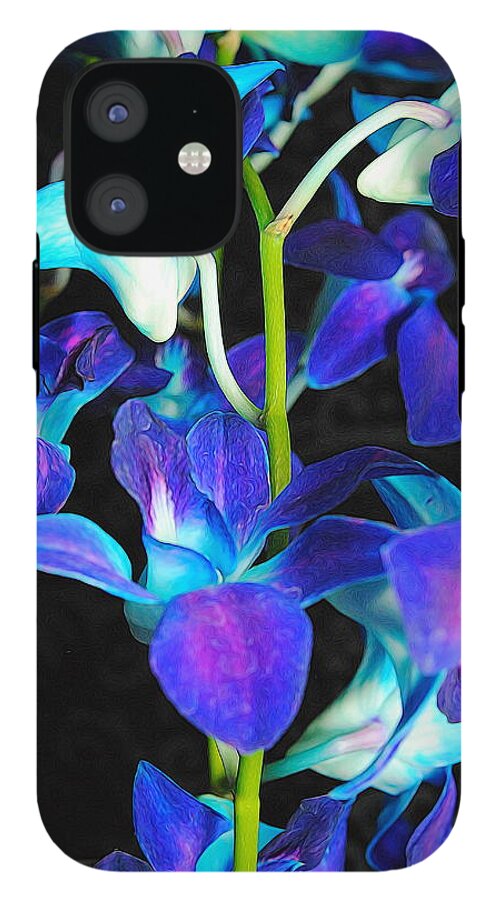 Purple Orchid Vines - Phone Case