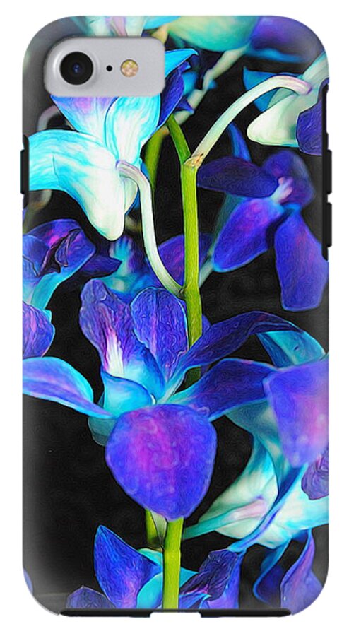 Purple Orchid Vines - Phone Case