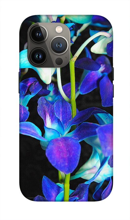 Purple Orchid Vines - Phone Case