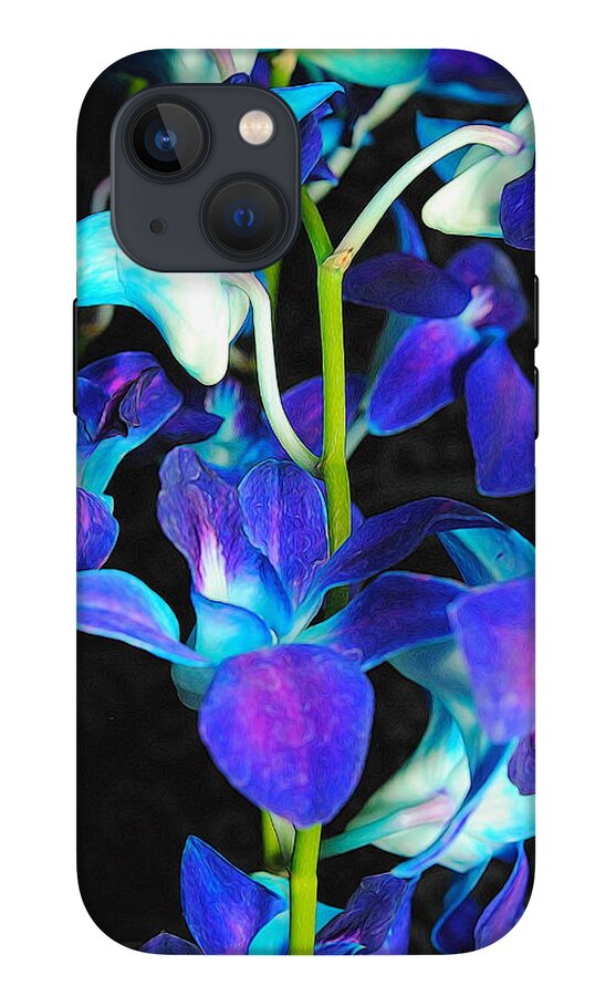 Purple Orchid Vines - Phone Case