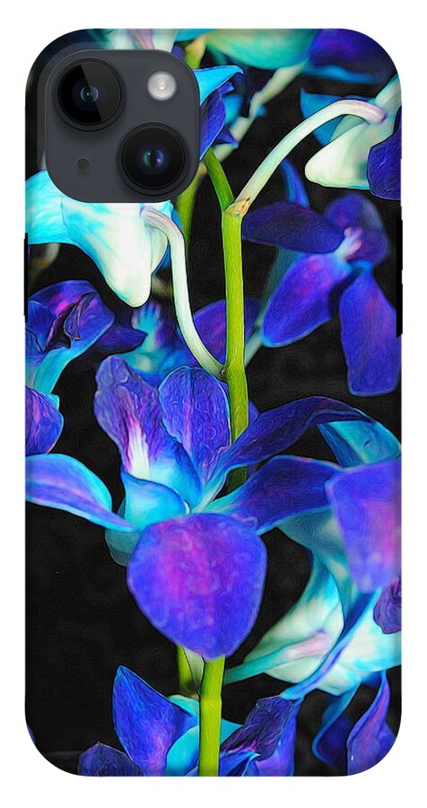 Purple Orchid Vines - Phone Case
