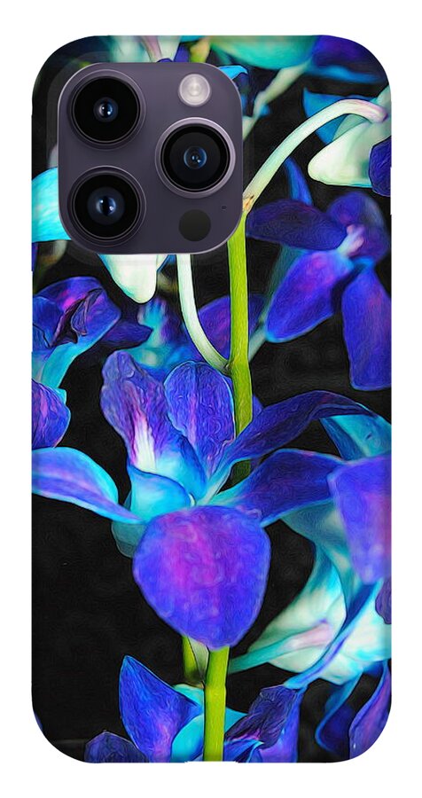 Purple Orchid Vines - Phone Case