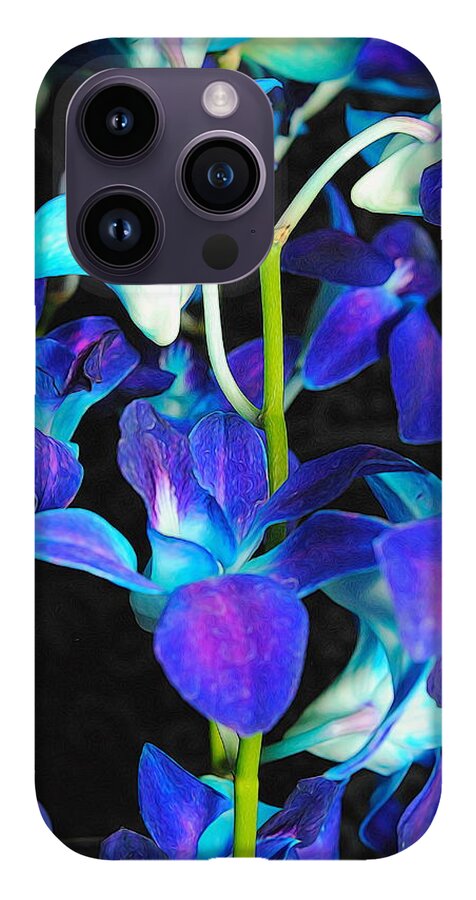 Purple Orchid Vines - Phone Case