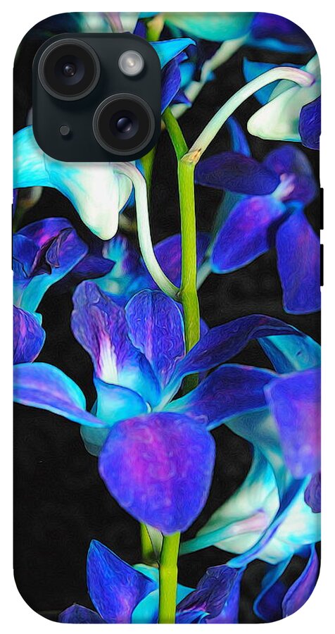 Purple Orchid Vines - Phone Case
