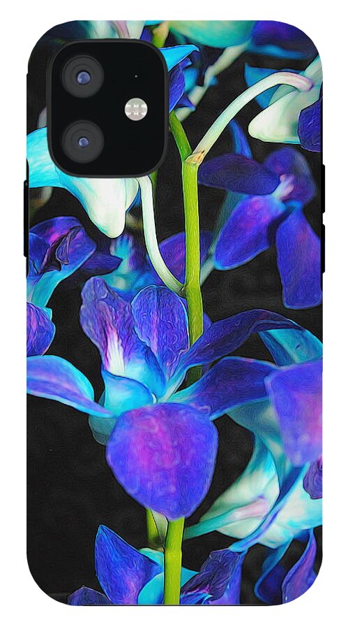 Purple Orchid Vines - Phone Case