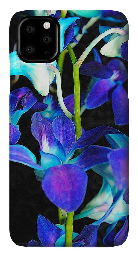 Purple Orchid Vines - Phone Case