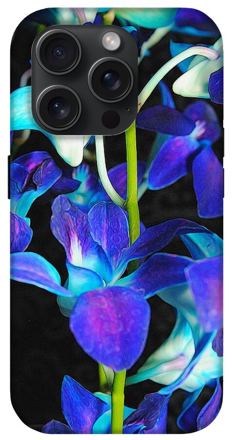 Purple Orchid Vines - Phone Case