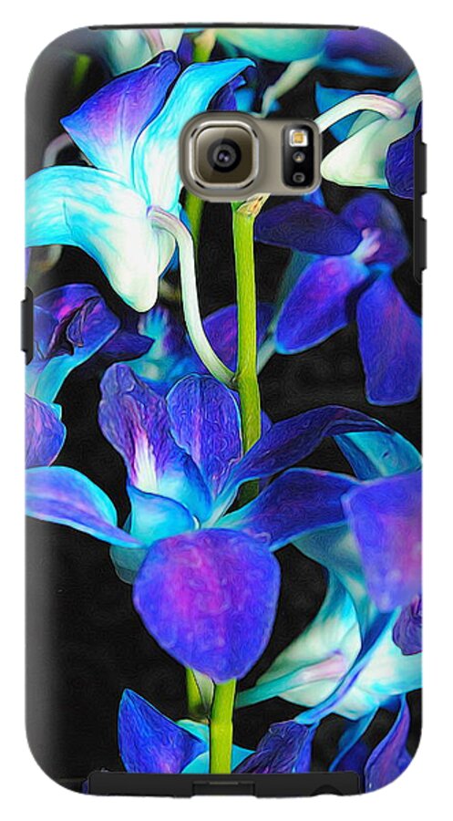 Purple Orchid Vines - Phone Case