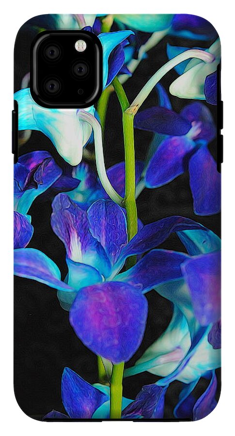 Purple Orchid Vines - Phone Case