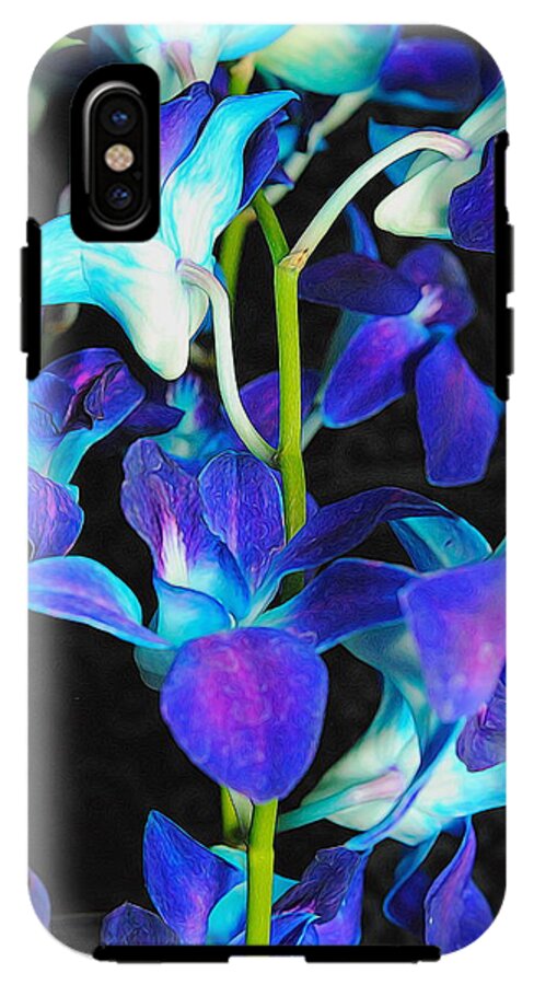 Purple Orchid Vines - Phone Case