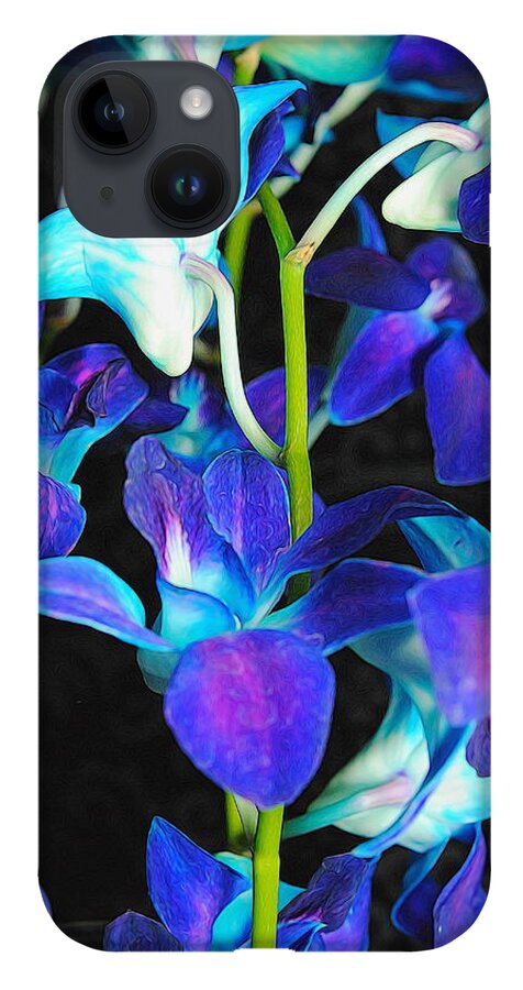 Purple Orchid Vines - Phone Case