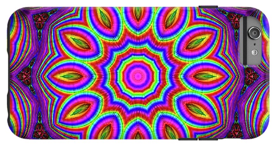 Purple Rainbow Flower Kaleidoscope - Phone Case