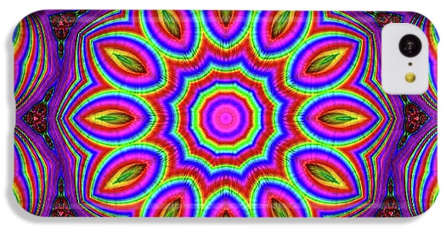 Purple Rainbow Flower Kaleidoscope - Phone Case