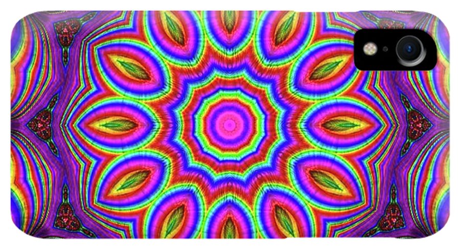 Purple Rainbow Flower Kaleidoscope - Phone Case