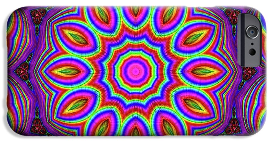 Purple Rainbow Flower Kaleidoscope - Phone Case