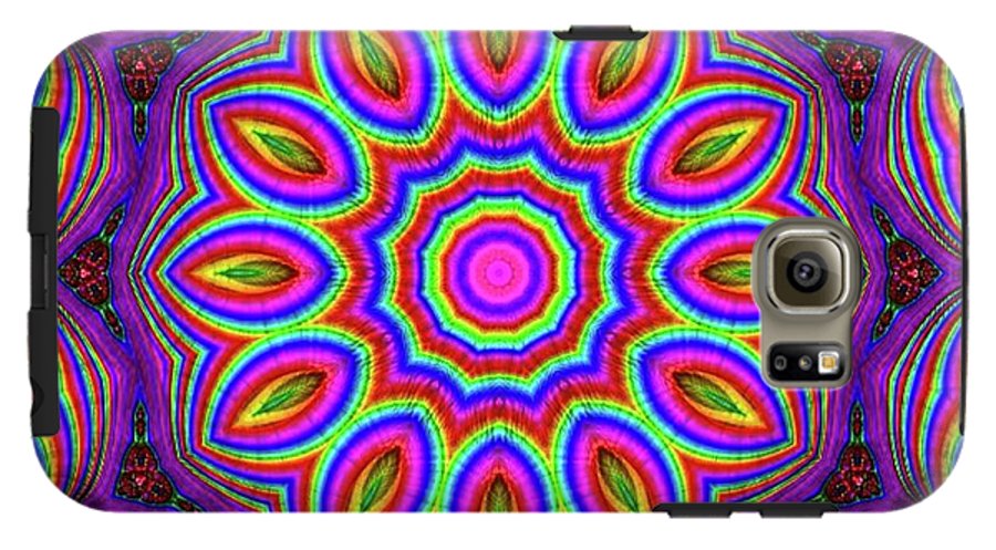 Purple Rainbow Flower Kaleidoscope - Phone Case