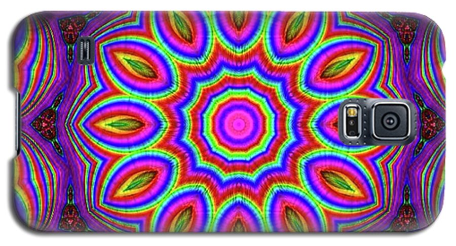 Purple Rainbow Flower Kaleidoscope - Phone Case