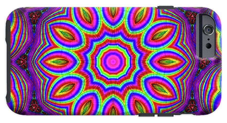 Purple Rainbow Flower Kaleidoscope - Phone Case