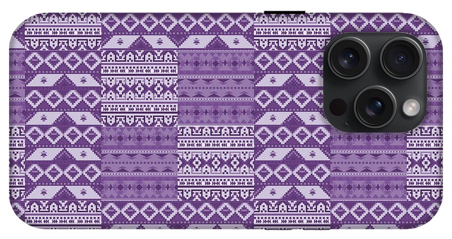 Purple Southwest Patchwork - Phone Case