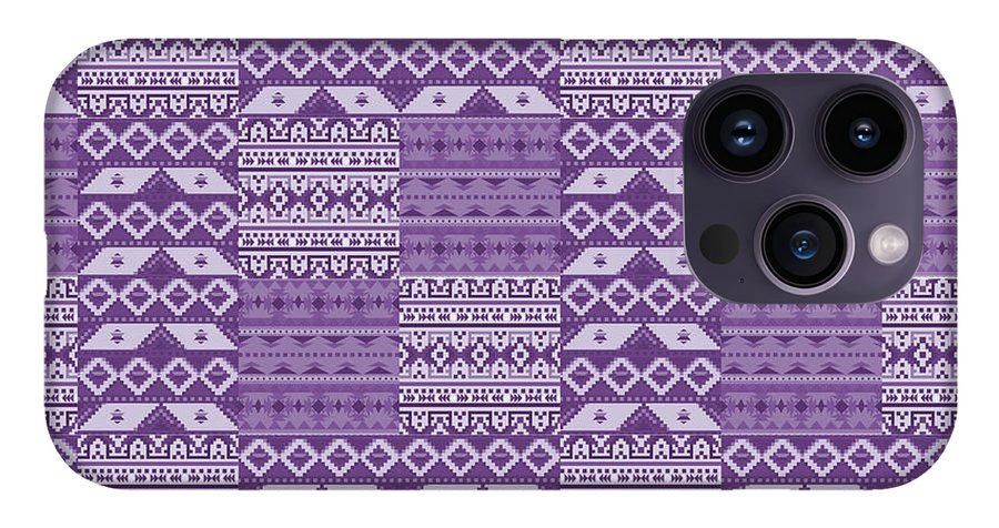Purple Southwest Patchwork - Phone Case