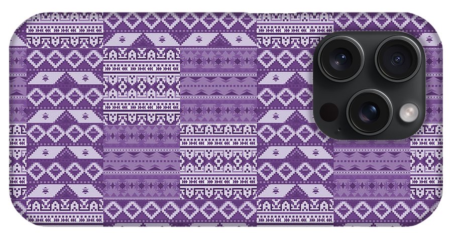 Purple Southwest Patchwork - Phone Case