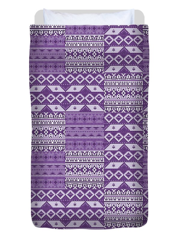 Purple Southwest Patchwork - Duvet Cover