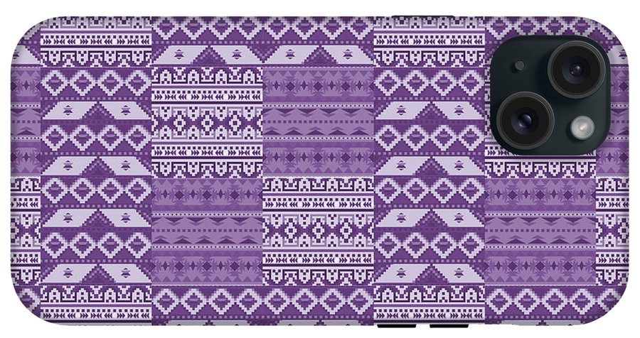Purple Southwest Patchwork - Phone Case