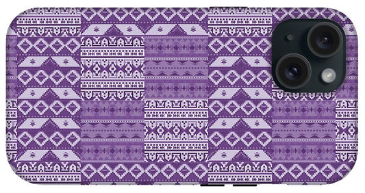 Purple Southwest Patchwork - Phone Case