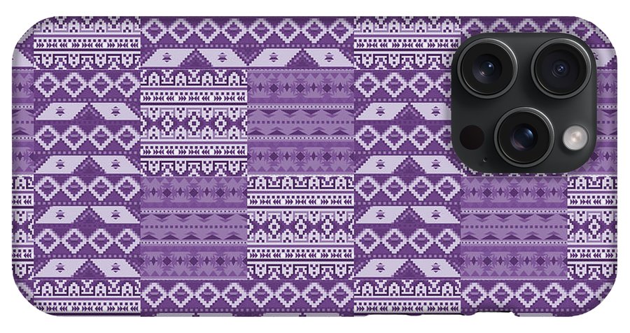 Purple Southwest Patchwork - Phone Case