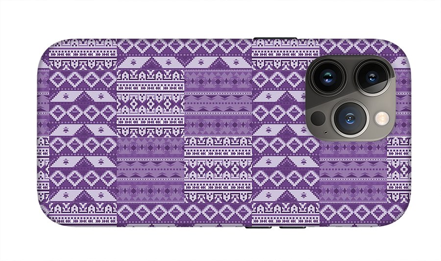 Purple Southwest Patchwork - Phone Case