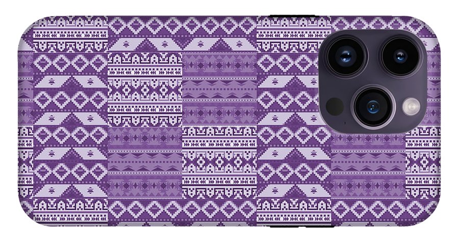 Purple Southwest Patchwork - Phone Case
