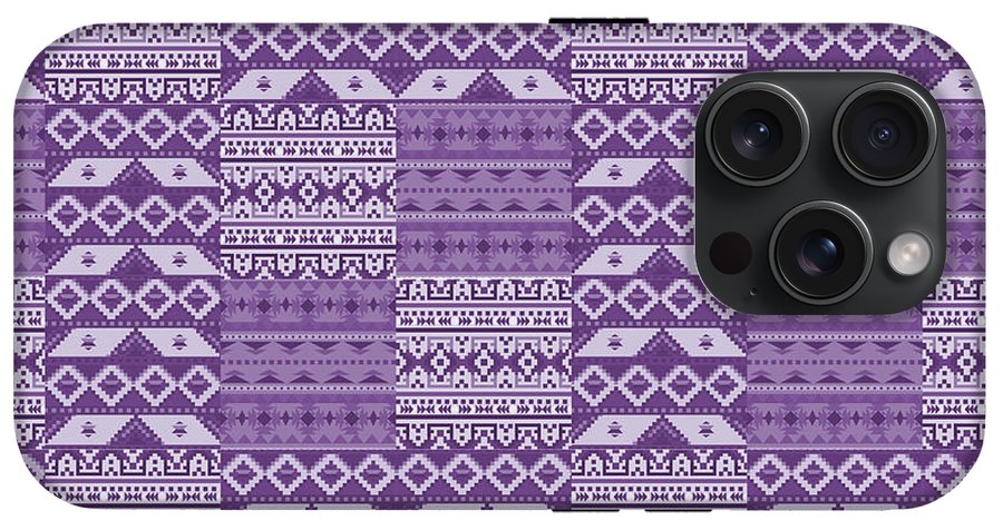 Purple Southwest Patchwork - Phone Case